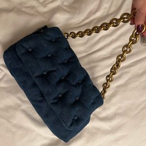 Zara Denim Quilted Bag